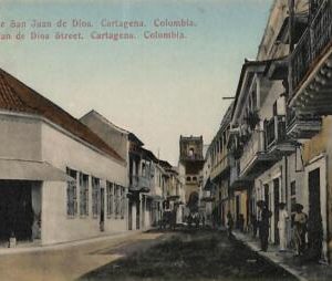 ac8398 - COLOMBIA -  Vintage Postcard - Cartagena, San Juan de Dios Street