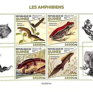 A9473 - REP.GUINEE - ERROR MISPERF Stamp Sheet - 2022 -  Amphibians FROG