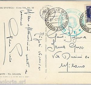 60045  ITALIA Libya - STORIA POSTALE - POSTA MILITARE: UFFICIO CONCENTRAMENTO XI