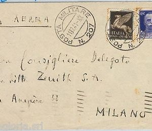 60049 - ITALIA  - STORIA POSTALE - POSTA MILITARE n. 207 : offensiva su TEPELENI