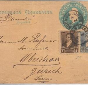 65370 - ARGENTINA - Postal History - POSTAL STATIONERY : WRAPPER to GERMANY 1897