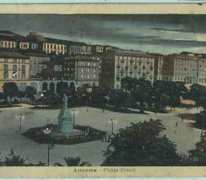 97270 - CARTOLINA d'Epoca -  ANCONA  Citta'  - PIAZZA CAVOUR  1929