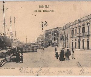 CARTOLINA d'Epoca - BRINDISI Città - PIAZZA BACCARINI