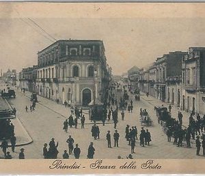 CARTOLINA d'Epoca - BRINDISI Città - PIAZZA POSTA 1931