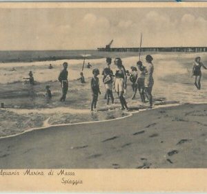 85924 - CARTOLINA d'Epoca - Marina MASSA CARRARA - SPIAGGIA  1942