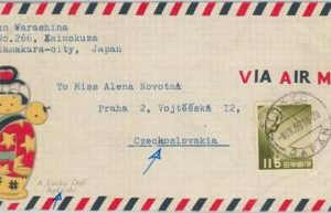 59424 - JAPAN - POSTAL HISTORY: COVER to CZECHOSLOVAKIA - 1959