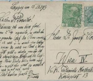 BK0037 - GERMANY / AUSTRIA - POSTAL HISTORY - Mixed franking on POSTCARD 1913