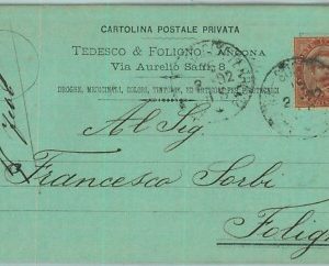 97409  - CARTOLINA d'Epoca -  ANCONA  Citta'  - Pubblicitaria 1892