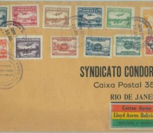 84717 - Postal History: First Flight BOLIVIA / BRAZIL Muller # 24   1930 - NICE!