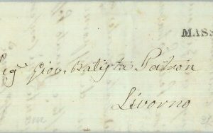 85933 - REGNO - Storia Postale: BUSTA PREFILATELICA Massa Carrara a LIVORNO 1842