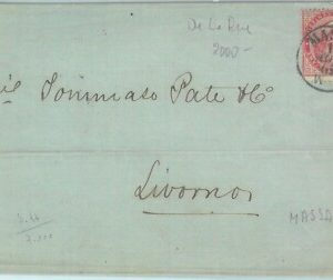 85934 - REGNO - Storia Postale - BUSTA da  Massa Carrara a LIVORNO 1865