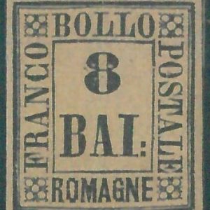 87764 - Francobolli ANTICHI STATI - ROMAGNE: Sass 8 NUOVO LINGUELLATO Bellissimo