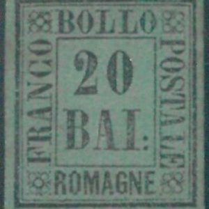 87765 - Francobolli ANTICHI STATI - ROMAGNE : Sassone 9 NUOVO LINGUELLATO Diena