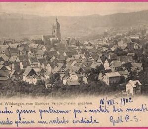 ah7028 - GERMANY - VINTAGE POSTCARD Ansichtskarten - Bad Wildungen - 1902