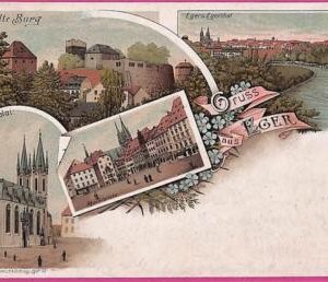 ah7026 - GERMANY - VINTAGE POSTCARD Ansichtskarten - Gruss aus Eger