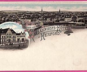 ah7025 - GERMANY - VINTAGE POSTCARD Ansichtskarten - Gruss aus Herford
