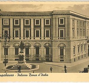CARTOLINA d'Epoca - CAMPOBASSO città  - PALAZZO BANCA D'ITALIA