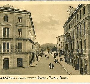 CARTOLINA d'Epoca - CAMPOBASSO città  - CORSO XXVIII OTTOBRE