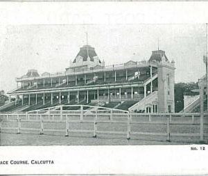 20833  - INDIA- VINTAGE POSTCARD: CALCUTTA KOLKATA - RACE COURSE