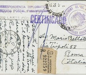 39405 - ARGENTINA - POSTAL HISTORY -  Venezuela DIPLOMATIC MAIL to Italy 1952