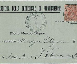 34065   CARTOLINA d'Epoca ASCOLI PICENO provincia - Ripatransone 1921