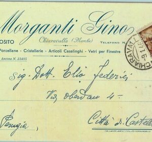 97347  - CARTOLINA d'Epoca - ANCONA provincia - CHIARAVALLE Pubblicitaria 1946