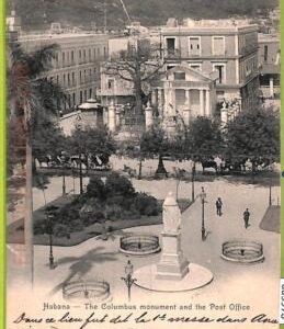 aa5970 - HABANA - Vintage Postcard - The Columbus monument and the Post Office