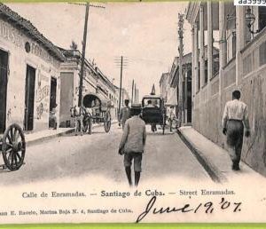 aa5999 - HABANA - Vintage Postcard - Santiago - Calle de Enramadas - 1907