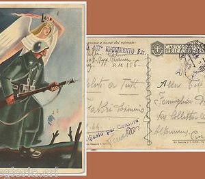 60069  - ITALIA  - STORIA POSTALE  - Cartolina   FRANCHIGGIA MILITARE  1944