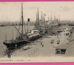 ag2870 - EGYPT - VINTAGE POSTCARD - Alexandria - The Docks - 1909