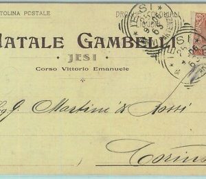 97311 - CARTOLINA d'Epoca -  ANCONA  provincia  - JESI Pubblicitaria 1906