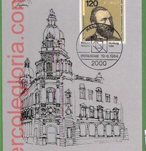 ag7219 - GERMANY -  MAXIMUM CARD  - 19.6.1984 -  Hamburg, Architecture