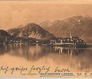 55711 -- CARTOLINA d'Epoca - LAGO MAGGIORE:  Baveno  1924
