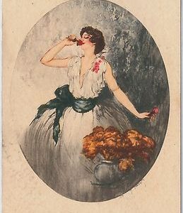53172 -  VINTAGE POSTCARD - GLAMOUR  ADVERTISING - BEMBERY Silk  - NICE!