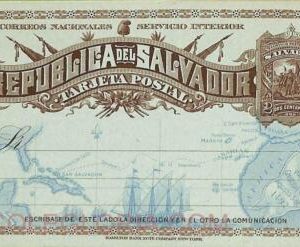 ad6339 - EL SALVADOR  - Postal History - STATIONERY CARD Higgings & Gages # 15