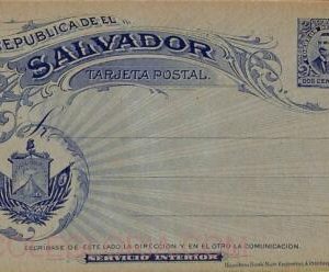 ad6344 - EL SALVADOR  - Postal History - STATIONERY CARD -  H & G  # 46 Answer