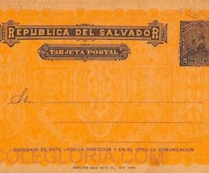 ad6345 - EL SALVADOR  - Postal History - STATIONERY CARD Higgings & Gages # 20