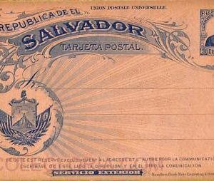 ad6352 - EL SALVADOR  - Postal History - STATIONERY CARD -  H & G  # 46  Answer
