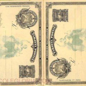 ad6349 - EL SALVADOR - Postal History - STATIONERY CARD H & G # 12 - Double card
