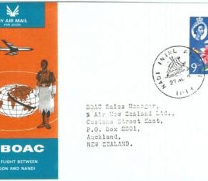 72175 - FIJI - Postal History - FIRST FLIGHT London - Nandi  to New Zealand 1965