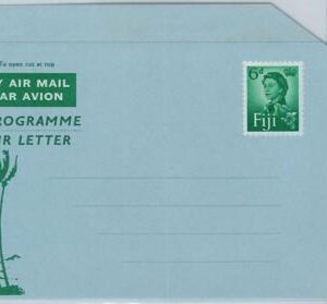 65841 - FIJI  - Postal History -  POSTAL STATIONERY AEROGRAMME : 6 d. PALM TREES