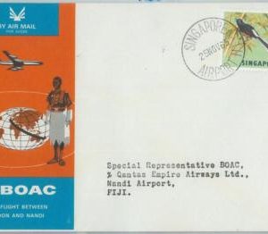 72177 - SINGAPORE - FIRST FLIGHT: London - Nandi to FIJI 1965 - BIRDS