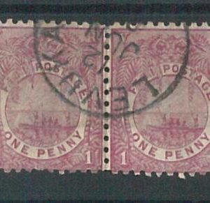 70674 - FIJI - STAMPS - Stanley Gibbons #  103c pair - Fine USED : LEVUKA