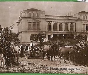 ah2825 -  BRAZIL - VINTAGE POSTCARD Postal Antigua - Sao Paulo