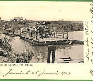 ah2822 -  BRAZIL - VINTAGE POSTCARD Postal Antigua - Rio Tibagy - 1903