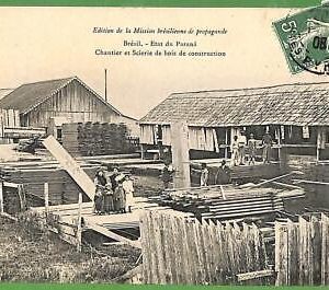 ah2835 - BRAZIL - VINTAGE POSTCARD Postal Antigua - PARANA - ETHNIC - 1908