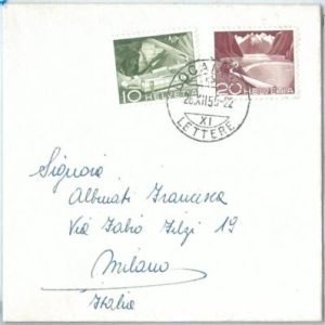 72059 - SWITZERLAND - POSTAL HISTORY -    Cover 1955 - TRAINS  Railways