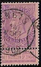 94753eC - BELGIUM Belgique - STAMP - Yvert #  66 with TAB  -  USED