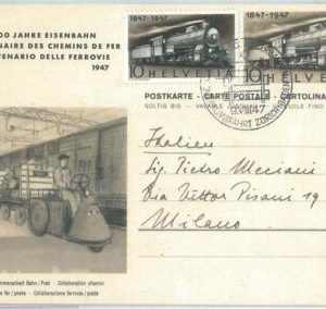 71006 - SWITZERLAND - Postal History -  FDC  POSTAL STATIONERY CARD:  TRAINS