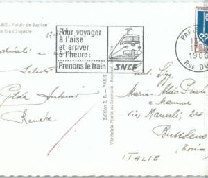 72060 - FRANCE - POSTAL HISTORY -  POSTMARK on POSTCARD 1966 - TRAINS  Railways